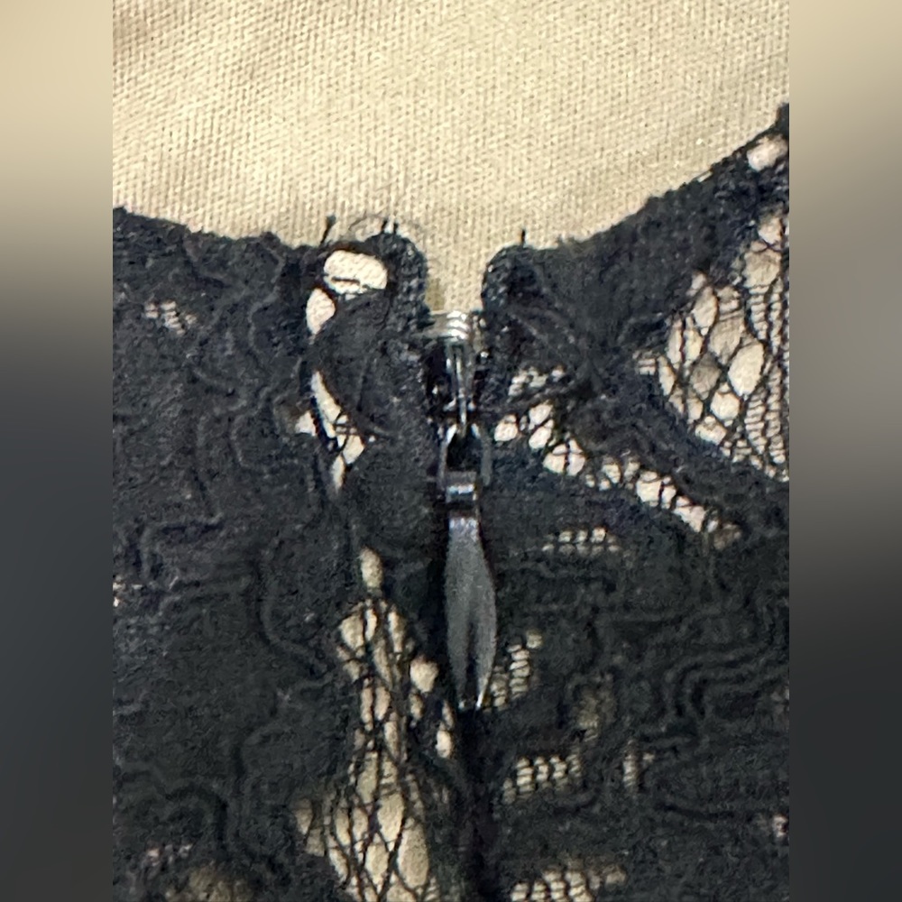 As U Wish Black and Floral Cocktail Party Dress Size Small - Picture 7 of 10